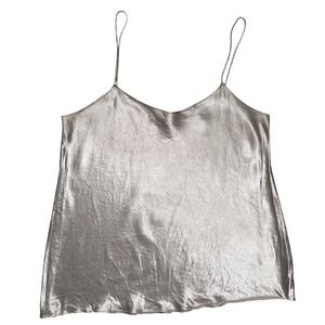 Vince Women's Champagne Cami Tank Top Sz L Lightweight Luxury Basic Minimalist